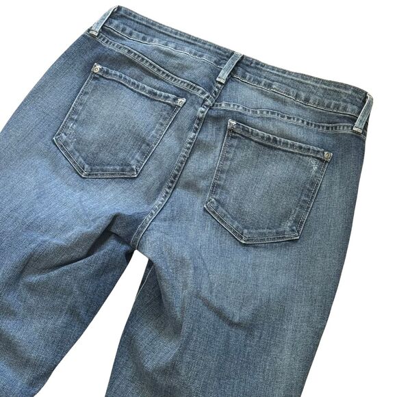 NYDJ NOT YOUR DAUGHTERS JEANS Boyfriend Straight Leg Distressed Denim EUC 6 - Picture 5 of 8